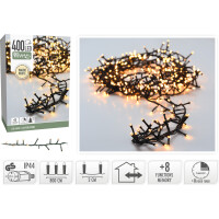 Svetlá LED Microcluster 400LED WARM W 8m
