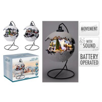 Vianočná krajinka v guli LED 24cm