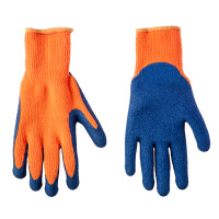 Pracovné rukavice, zateplené, akrylové potiahnuté zdrsneným latexom, 10