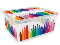 Úložný box M Colors 39,2x34x17,5cm 18l