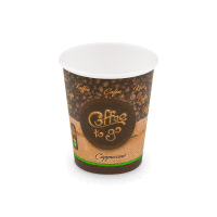 Papierový pohár "Coffee to go" 280 ml, M (Ø 80 mm) [50 ks] GASTRO