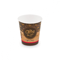 Papierový pohár "Coffe to go" 200 ml, S (Ø 73 mm) [50 ks] GASTRO