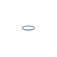 Gumičky modré slabé (1 mm, Ø 2 cm) 50 g [1 bal.] GASTRO