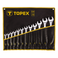 Kľúč vidlicový sada, 13 - 32 mm, 12 ks TOPEX