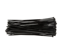 Sťahovacie pásky 4,8 x 300 mm, čierna 75 ks TOPEX
