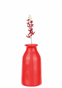 Váza h-180 červená GLASMARK