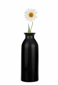 Váza h-250 čierna GLASMARK