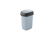 Odpadkový kôš DUAL 10L, sivý s dvojitým otváraním