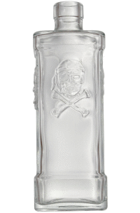 Fľaša Gin Horor s Reliéfom 4x - 0.50 bezfarebná
