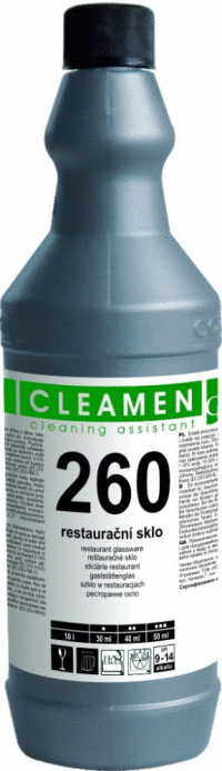 CLEAMEN 260-čistič reštauračného skla 1L