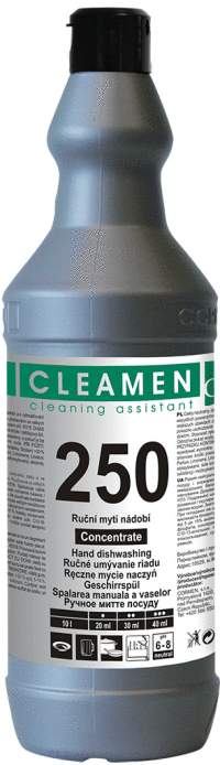 CLEAMEN 250 ručné umývanie riadu koncentrát 1L