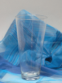 Váza sklo - kónická v70 d19