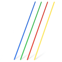 Slamky rovné farebné mix 27 cm, Ø 3 mm [100 ks] GASTRO