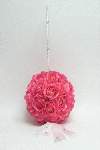 Guľa závesná + ruže 30 cm