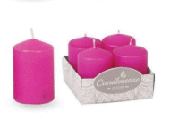 Sviečky 4ks, 60g - ružové