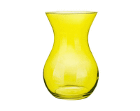 Váza H180mm CANDY žltá  GLASMARK
