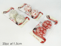 Papierové košíčky s vianočným motívom 11,5 cm - 20 ks