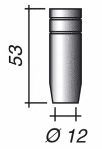 Plynová hubica pr. 14, ostro-konická