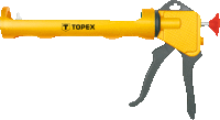 Plastová aplikačná pištoľ na tuby TOPEX
