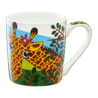 Porcelánový hrnček Žirafy Karim a Malawi 240 ml AMBITION JUNIOR