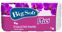 Toaletný papier BIG SOFT PLUS 4x160, 2-vrstv., 100% cell.