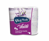 Toaletný papier BIG SOFT VIOLET 4x190, 2-vrstv., 100% cell.