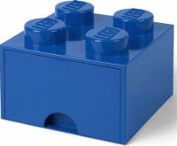 Úložná zásuvka 4 modrá 250x250x180 LEGO
