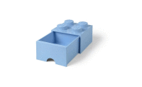 Úložná zásuvka 4 bledo modrá 250x250x180 LEGO