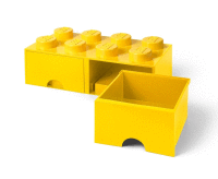 Úložná dvojzásuvka 8 žltá 500x250x180 LEGO