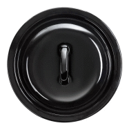 Čierna smaltovaná pokrievka 24 cm EMALIA OLKUSZ