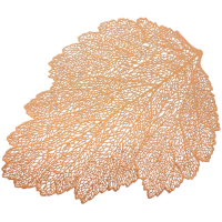 Podložka na stôl Glamour Leaf Copper PVC/PS 30 x 45 cm AMBITION