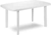 Stôl FARO, 140 x 90 cm, biely PRO GARDEN