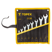Kľúč vidlicový sada, 6-19 mm, 8 ks TOPEX