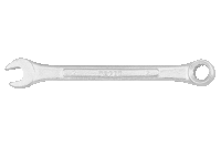 Plochý-očkový kľúč s račňou, 21 mm TOPEX
