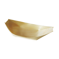 Fingerfood miska drevená, lodička 16,5 x 8,5 cm [100 ks] BIO GASTRO