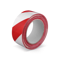Lepiaca páska s tkaninou, červeno-biela 33 m x 50 mm [1 ks] WIN PACK