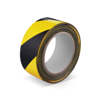 Lepiaca páska s tkaninou, žlto-čierna 33 m x 50 mm [1 ks] WIN PACK