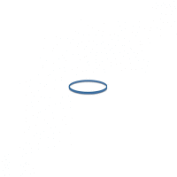 Gumičky modré slabé (1 mm, Ø 2 cm) [1 kg] WIN PACK