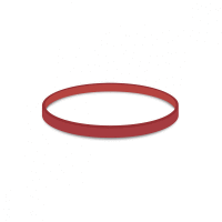Gumičky červené silné (4 mm, Ø 8 cm) [1 kg] WIN PACK