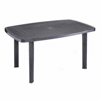 Stôl FARO, 140 x 90 cm, antracit PRO GARDEN