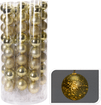 Gule vianočné LED 8X70mm zlaté