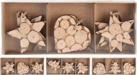 Dekorácia visacia drevená S6 3 druhy