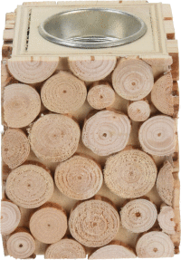 Stojan na čajové sviečky, drevený 9cm