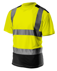 Výstražné tričko, tmavý spodok, žlté, veľkosť M, NEO Tools