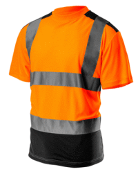 Výstražné tričko, tmavý spodok, oranžové, veľkosť XL, NEO Tools