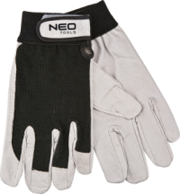 Pracovné rukavice, bravčovina kože, so zapínaním na suchý zips, 8 ",NEO Tools