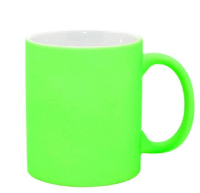 Fluorescenčný hrnček GREEN MATTE