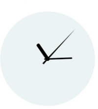 Sklenené sublimačné hodiny 20 cm