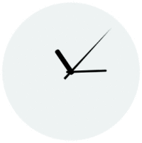 Sklenené sublimačné hodiny 30 cm