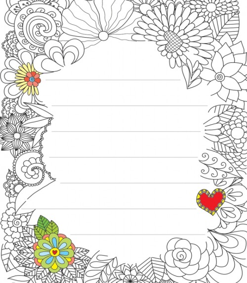 Detail Samolepiace papieriky 7x8cm 100 listov kvety ALVARAK